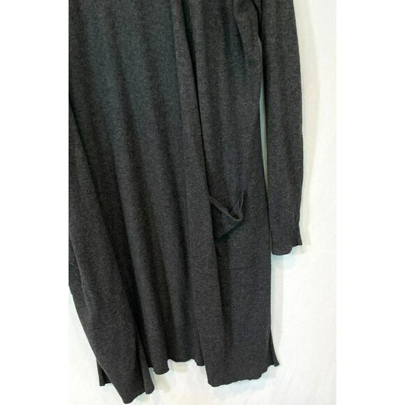 Old Navy Longline Cardigan Sweater Open Front Extra Long Gray Size Women's Large - Picture 4 of 12